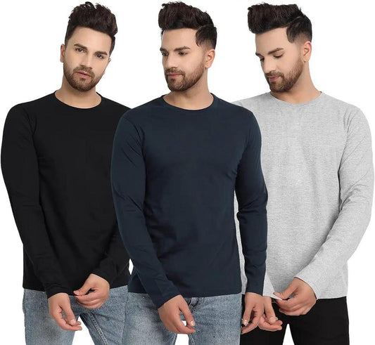 Men's Jersey Plain T-Shirts Pack of 3