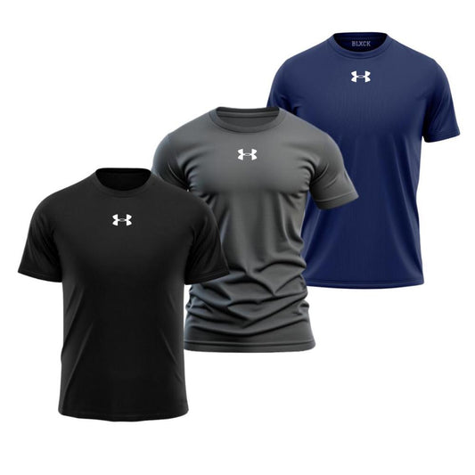 3-PCS Men's Dri Fit Printed T-Shirts