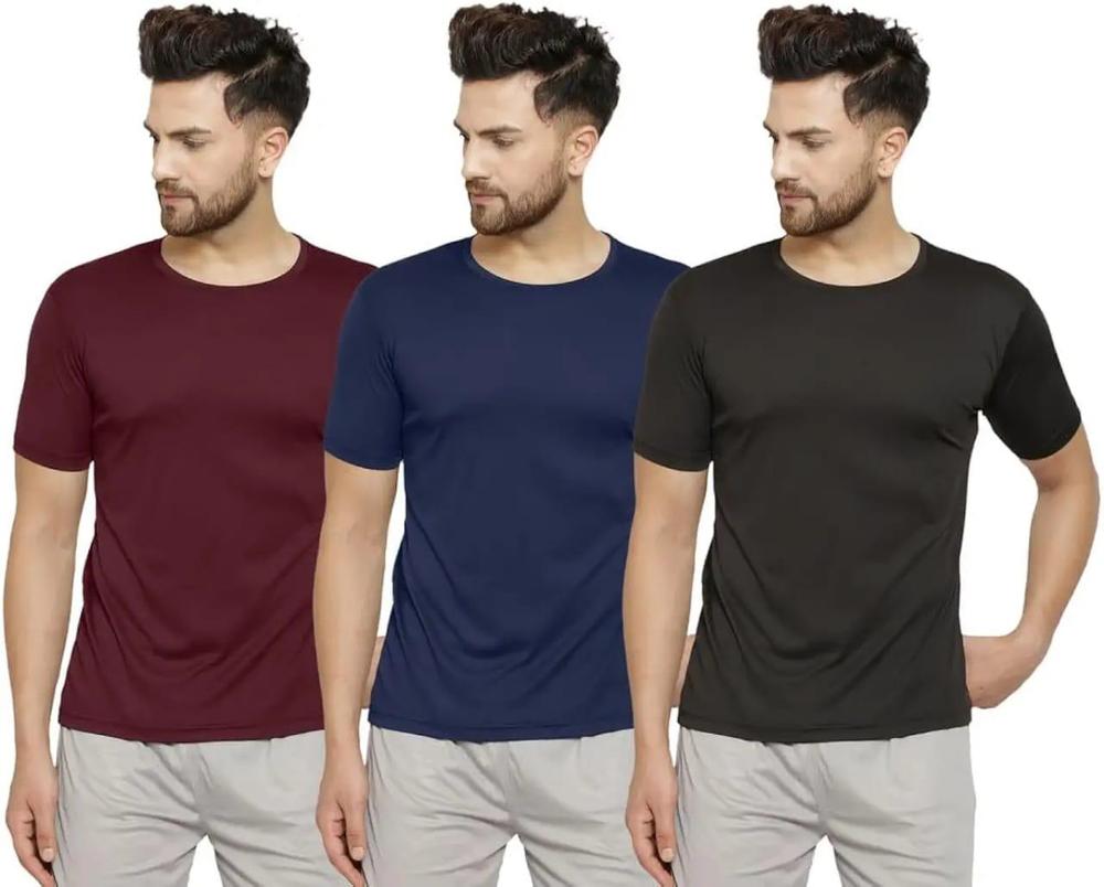 Men's Jersey Plain T-Shirts Pack of 3