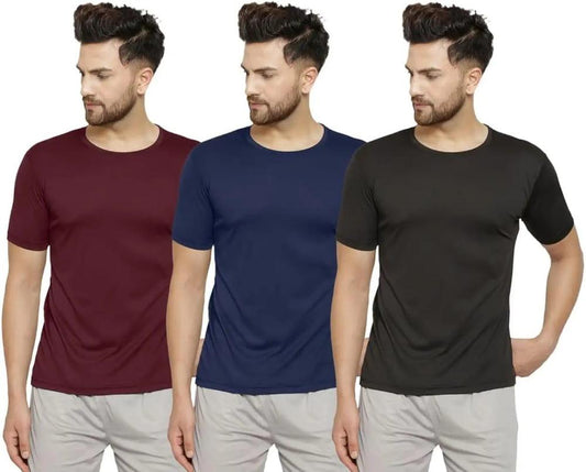 Men's Jersey Plain T-Shirts Pack of 3