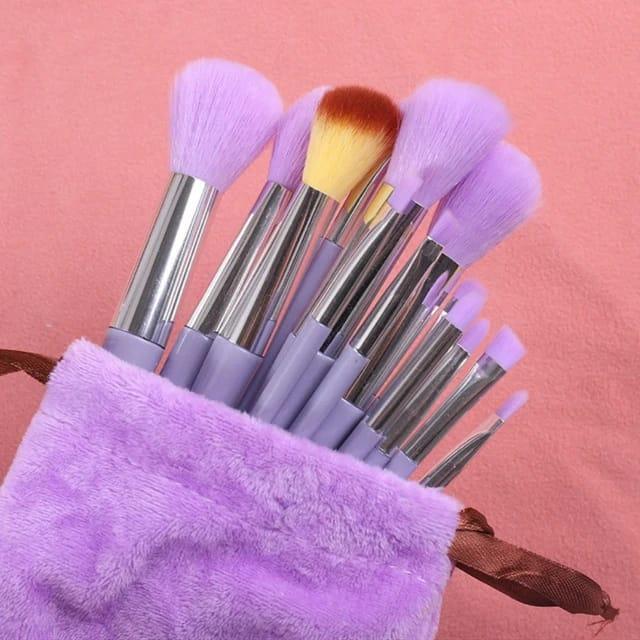 13-PCS Makeup Brush Set In Velvet Bag